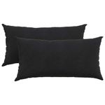 Casa si Gradina - Textile si covoare - Perne si pilote - Perne decorative - Perne pentru canapea 2 pcs Negru 80 x 40 cm - Infinity.ro
