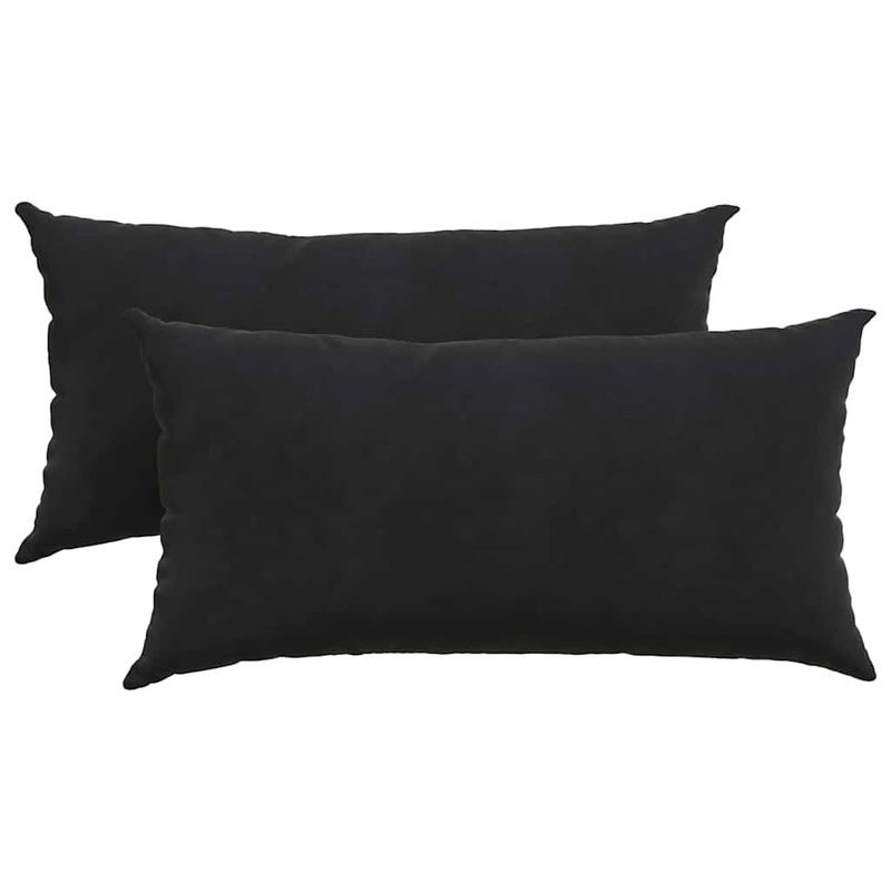 Casa si Gradina - Textile si covoare - Perne si pilote - Perne decorative - Perne pentru canapea 2 pcs Negru 80 x 40 cm - Infinity.ro