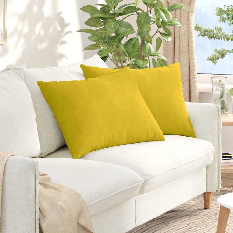 Casa si Gradina - Textile si covoare - Perne si pilote - Perne decorative - Perne pentru canapea 2 pcs Galben 70 x 50 cm - Infinity.ro
