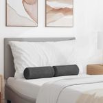 Casa si Gradina - Textile si covoare - Perne si pilote - Perne decorative - Perne Bolster 2 pcs Gri inchis Ø 15 x 40 cm - Infinity.ro