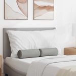 Casa si Gradina - Textile si covoare - Perne si pilote - Perne decorative - Perne Bolster 2 pcs Gri nori Ø 15 x 40 cm tesatura - Infinity.ro