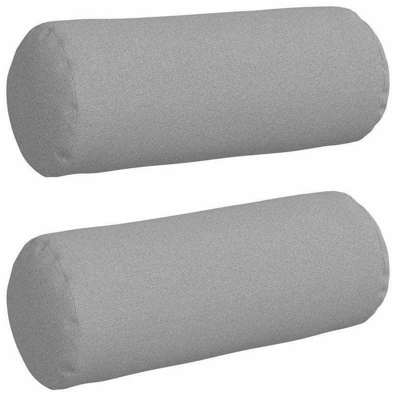 Casa si Gradina - Textile si covoare - Perne si pilote - Perne decorative - Perne Bolster 2 pcs Gri nori Ø 15 x 40 cm tesatura - Infinity.ro
