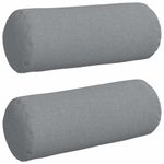 Casa si Gradina - Textile si covoare - Perne si pilote - Perne decorative - Perne Bolster 2 pcs Gri deschis Ø 15 x 40 cm tesatura - Infinity.ro
