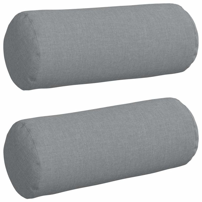 Casa si Gradina - Textile si covoare - Perne si pilote - Perne decorative - Perne Bolster 2 pcs Gri deschis Ø 15 x 40 cm tesatura - Infinity.ro