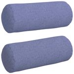 Casa si Gradina - Textile si covoare - Perne si pilote - Perne decorative - Perne Bolster 2 pcs Albastru Jeans Ø 15 x 40 cm tesatura - Infinity.ro
