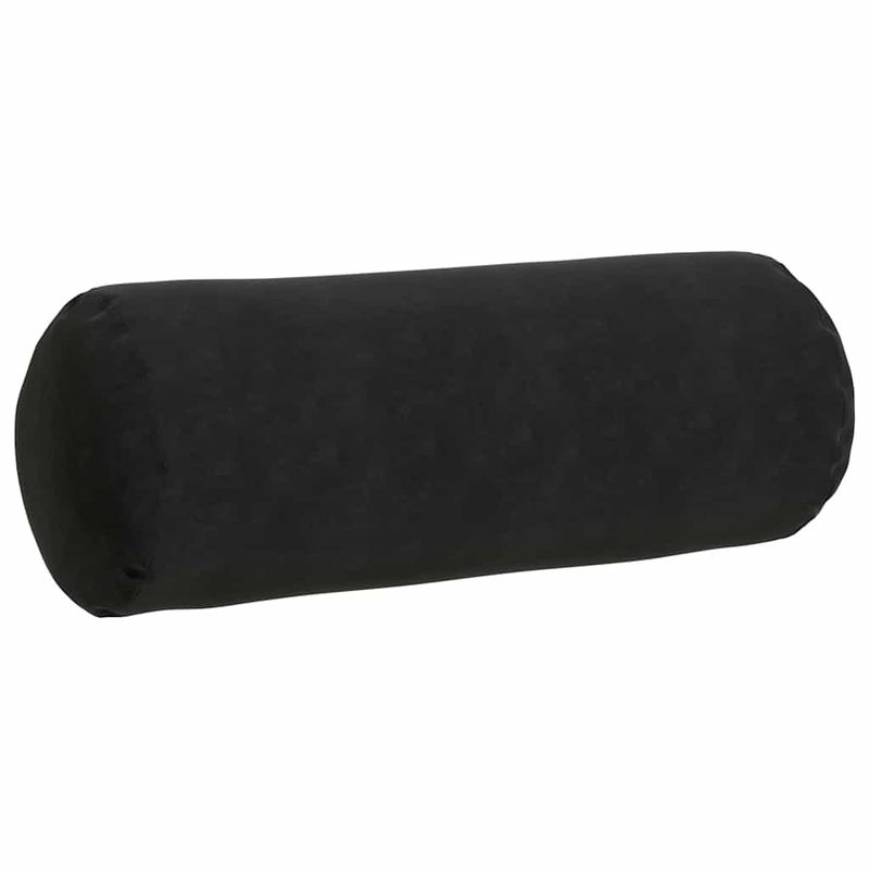 Casa si Gradina - Textile si covoare - Perne si pilote - Perne decorative - Perne Bolster 2 pcs Negru Ø 25 x 70 cm Tesatura din corduroy - Infinity.ro
