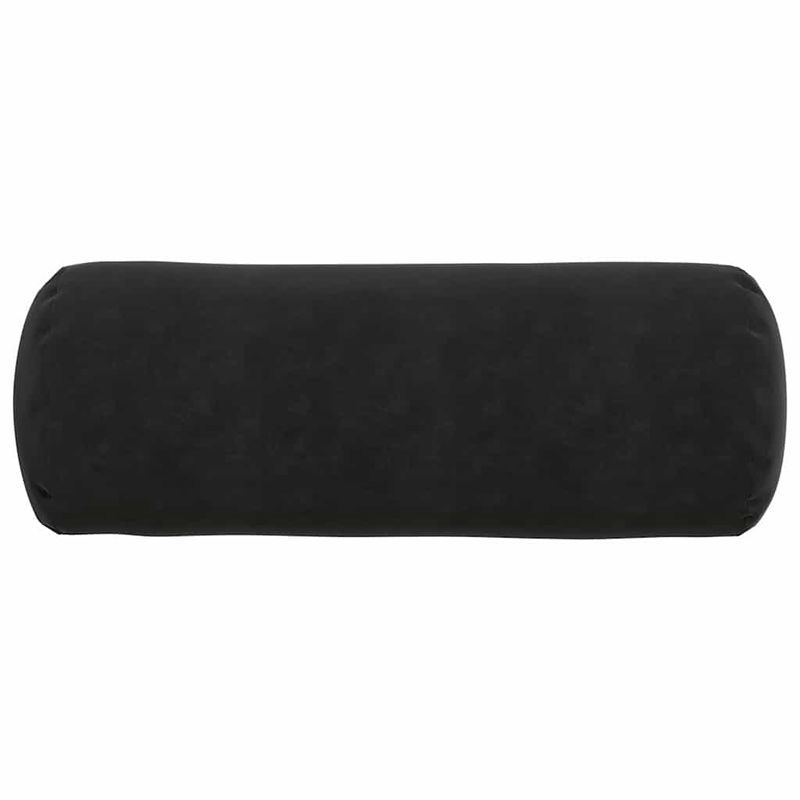 Casa si Gradina - Textile si covoare - Perne si pilote - Perne decorative - Perne Bolster 2 pcs Negru Ø 25 x 70 cm Tesatura din corduroy - Infinity.ro