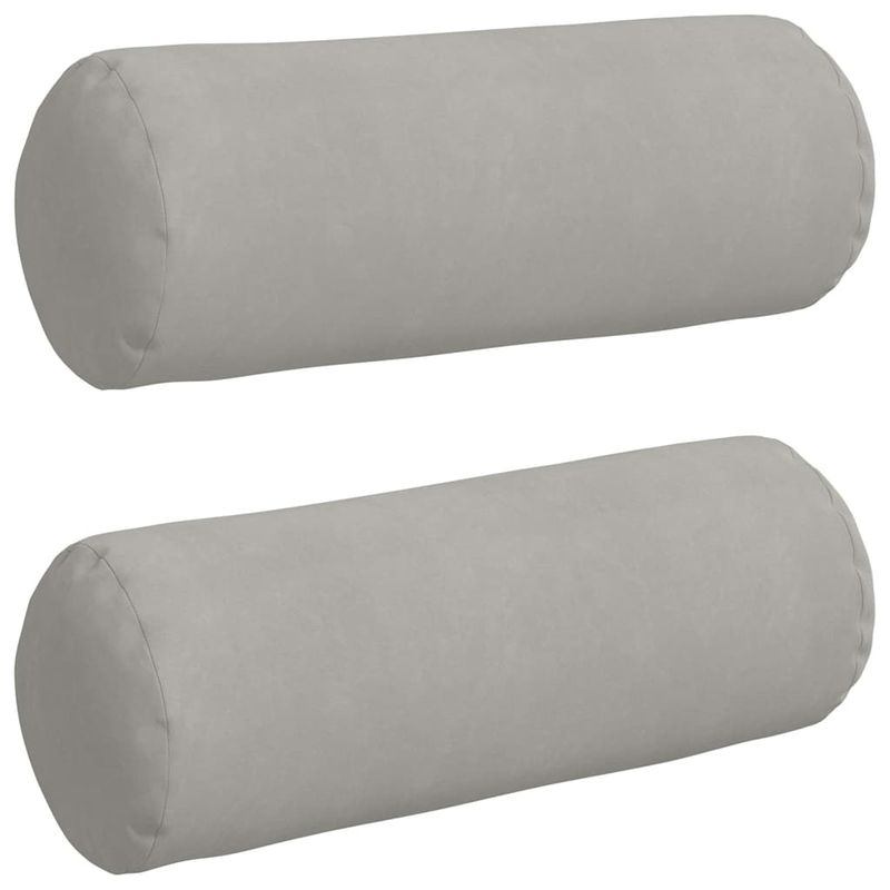 Casa si Gradina - Textile si covoare - Perne si pilote - Perne decorative - Perne Bolster 2 pcs Gri deschis Ø 25 x 70 cm - Infinity.ro