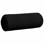 Casa si Gradina - Textile si covoare - Perne si pilote - Perne decorative - Perne Bolster 2 pcs Negru Ø 25 x 70 cm Tesatura din microfibra - Infinity.ro
