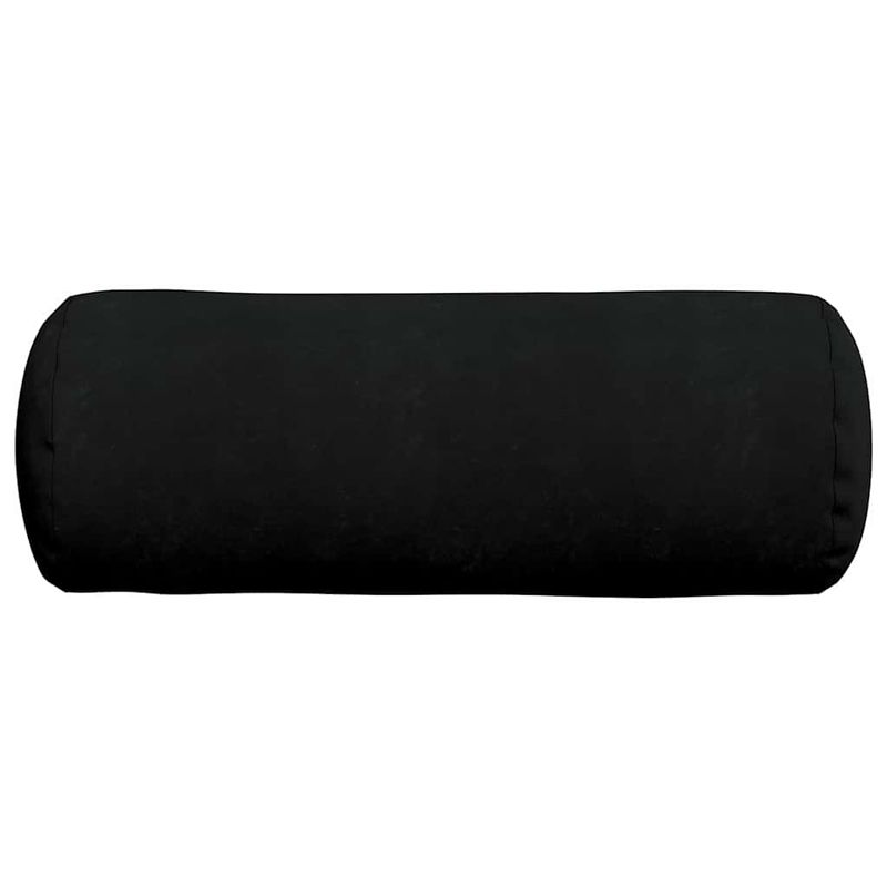 Casa si Gradina - Textile si covoare - Perne si pilote - Perne decorative - Perne Bolster 2 pcs Negru Ø 25 x 70 cm Tesatura din microfibra - Infinity.ro