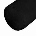 Casa si Gradina - Textile si covoare - Perne si pilote - Perne decorative - Perne Bolster 2 pcs Negru Ø 25 x 70 cm Tesatura din microfibra - Infinity.ro