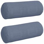 Casa si Gradina - Textile si covoare - Perne si pilote - Perne decorative - Perne Bolster 2 pcs albastru Ø 25 x 70 cm Tesatura din corduroy - Infinity.ro
