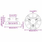 Casa si Gradina - Decoratiuni - Decoratiuni de sezon - Suport pentru brad de Craciun Cupru antic 40 x 40 x 20.5 cm - Infinity.ro