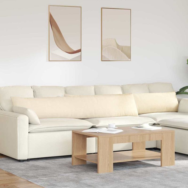 Casa si Gradina - Textile si covoare - Perne si pilote - Perne decorative - Perne pentru canapea 2 pcs Crem 200 x 40 cm - Infinity.ro