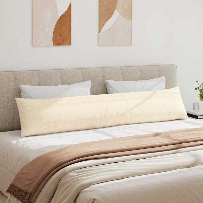 Casa si Gradina - Textile si covoare - Perne si pilote - Perne decorative - Perne pentru canapea 2 pcs Crem 200 x 40 cm - Infinity.ro