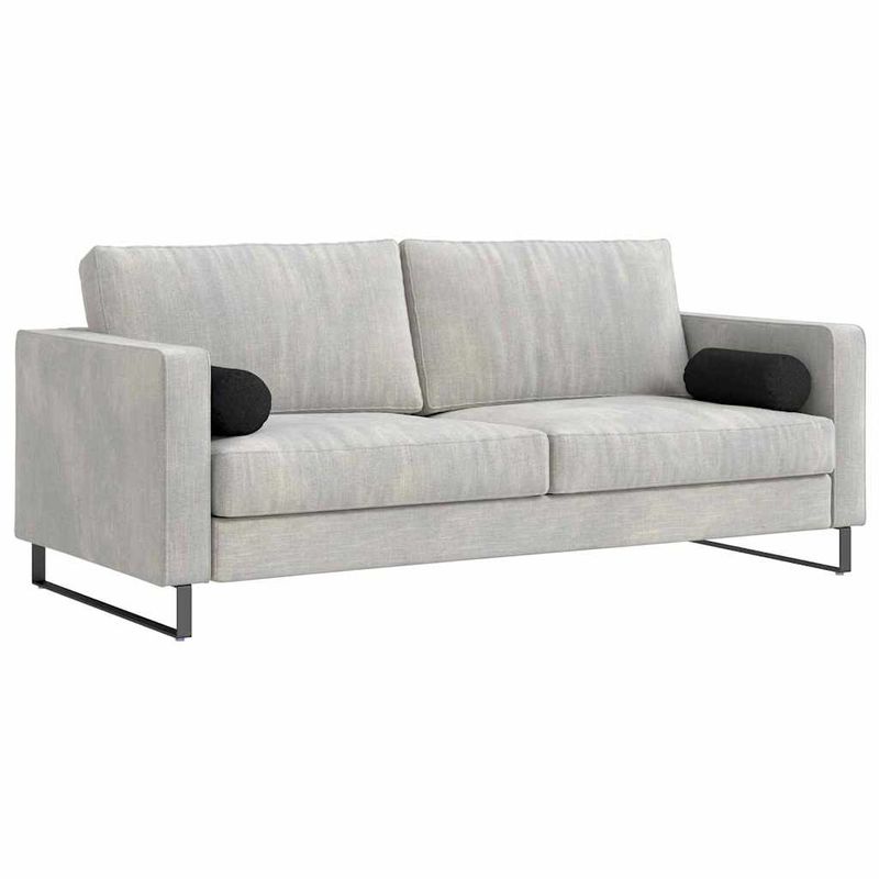 Casa si Gradina - Textile si covoare - Perne si pilote - Perne decorative - Perne Bolster 2 pcs Negru Ø 15 x 40 cm tesatura - Infinity.ro