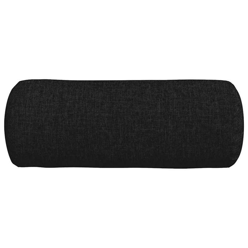 Casa si Gradina - Textile si covoare - Perne si pilote - Perne decorative - Perne Bolster 2 pcs Negru Ø 15 x 40 cm tesatura - Infinity.ro
