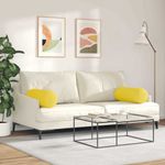 Casa si Gradina - Textile si covoare - Perne si pilote - Perne decorative - Perne Bolster 2 pcs Galben Deschis Ø 25 x 70 cm tesatura - Infinity.ro