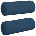 Casa si Gradina - Textile si covoare - Perne si pilote - Perne decorative - Perne Bolster 2 pcs albastru Ø 25 x 70 cm tesatura - Infinity.ro