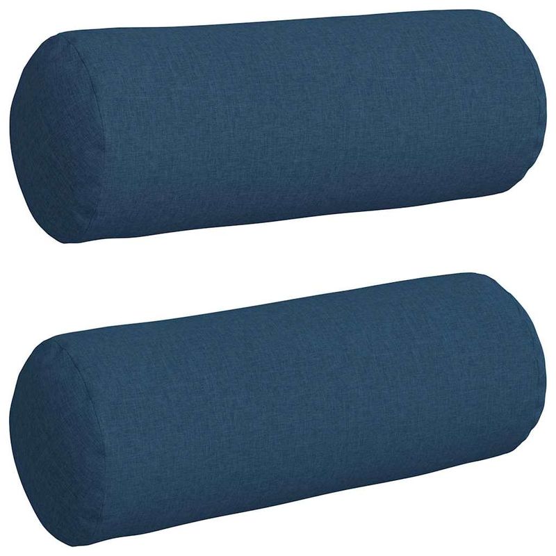 Casa si Gradina - Textile si covoare - Perne si pilote - Perne decorative - Perne Bolster 2 pcs albastru Ø 25 x 70 cm tesatura - Infinity.ro