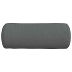 Casa si Gradina - Textile si covoare - Perne si pilote - Perne decorative - Perne Bolster 2 pcs Gri inchis Ø 15 x 40 cm tesatura - Infinity.ro