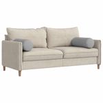 Casa si Gradina - Textile si covoare - Perne si pilote - Perne decorative - Perne Bolster 2 pcs Gri nori Ø 25 x 70 cm tesatura - Infinity.ro