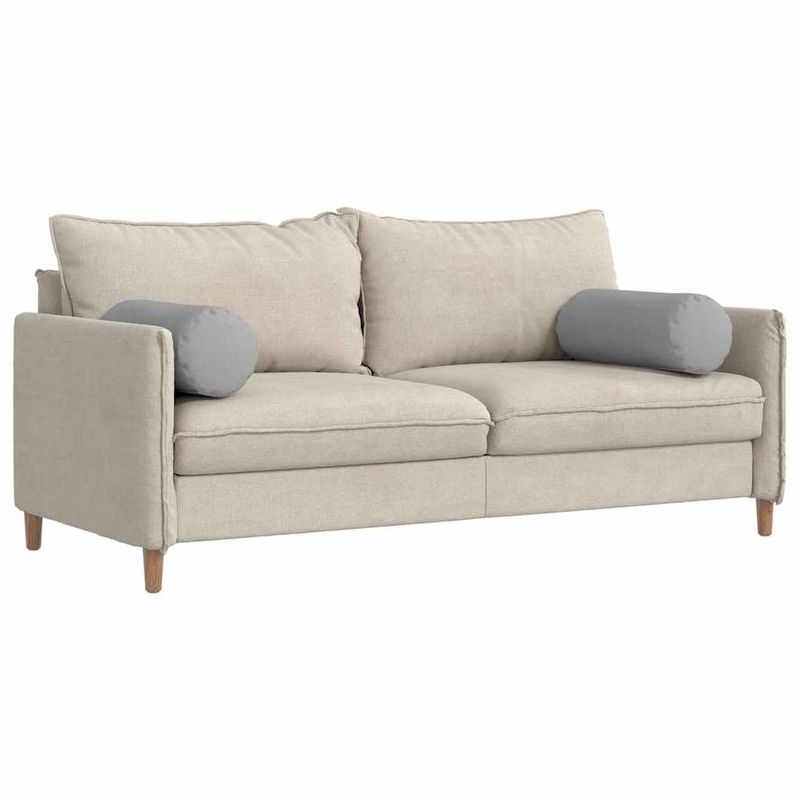 Casa si Gradina - Textile si covoare - Perne si pilote - Perne decorative - Perne Bolster 2 pcs Gri nori Ø 25 x 70 cm tesatura - Infinity.ro