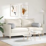 Casa si Gradina - Textile si covoare - Perne si pilote - Perne decorative - Perne Bolster 2 pcs Gri nori Ø 25 x 70 cm tesatura - Infinity.ro