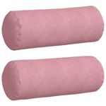 Casa si Gradina - Textile si covoare - Perne si pilote - Perne decorative - Perne Bolster 2 pcs Roz Ø 25 x 70 cm Tesatura din corduroy - Infinity.ro