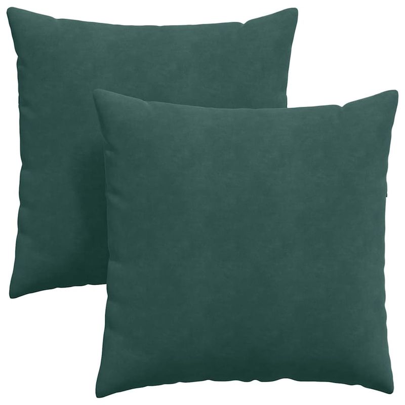 Casa si Gradina - Textile si covoare - Perne si pilote - Perne decorative - Perne pentru canapea 2 pcs Verde inchis 80 x 80 cm - Infinity.ro
