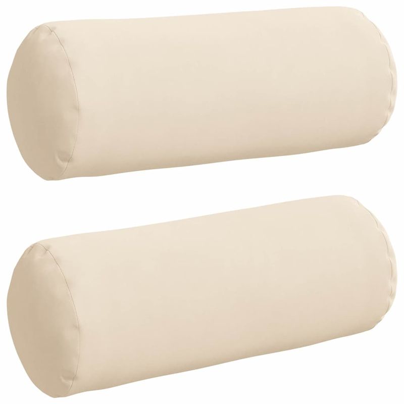 Casa si Gradina - Textile si covoare - Perne si pilote - Perne decorative - Perne Bolster 2 pcs Bej Ø 15 x 40 cm Tesatura din microfibra - Infinity.ro
