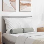 Casa si Gradina - Textile si covoare - Perne si pilote - Perne decorative - Perne Bolster 2 pcs Gri deschis Ø 15 x 40 cm - Infinity.ro