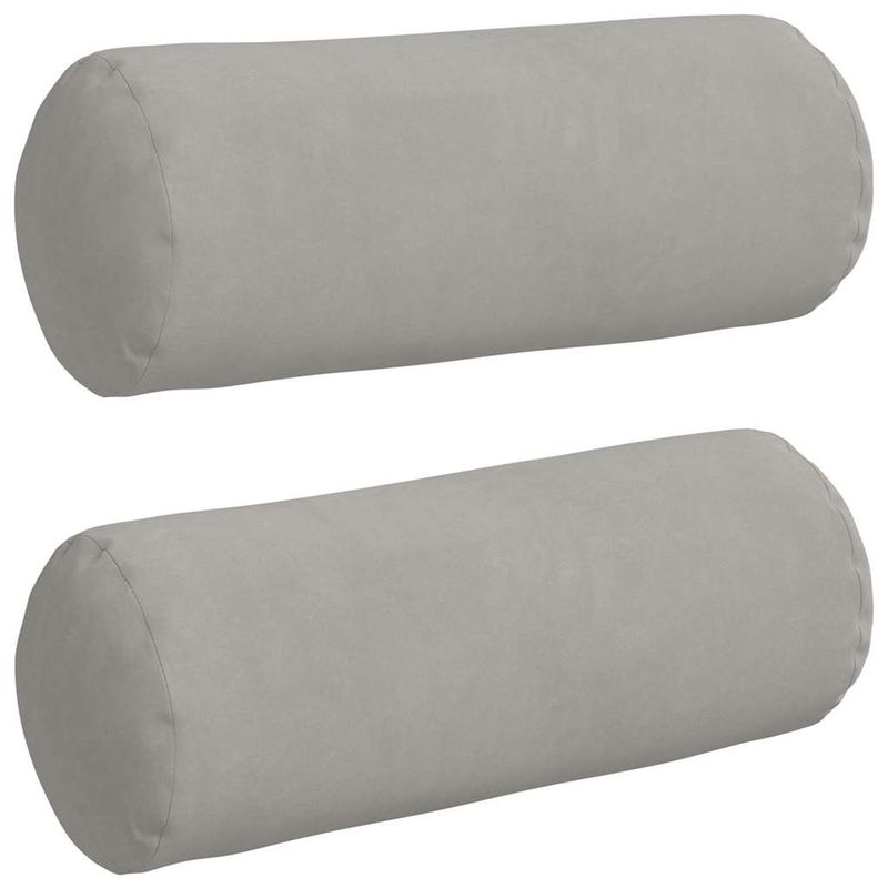 Casa si Gradina - Textile si covoare - Perne si pilote - Perne decorative - Perne Bolster 2 pcs Gri deschis Ø 15 x 40 cm - Infinity.ro