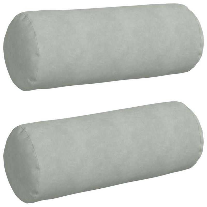 Casa si Gradina - Textile si covoare - Perne si pilote - Perne decorative - Perne Bolster 2 pcs Gri deschis Ø 25 x 70 cm - Infinity.ro