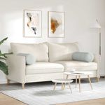 Casa si Gradina - Textile si covoare - Perne si pilote - Perne decorative - Perne Bolster 2 pcs Gri deschis Ø 25 x 70 cm - Infinity.ro