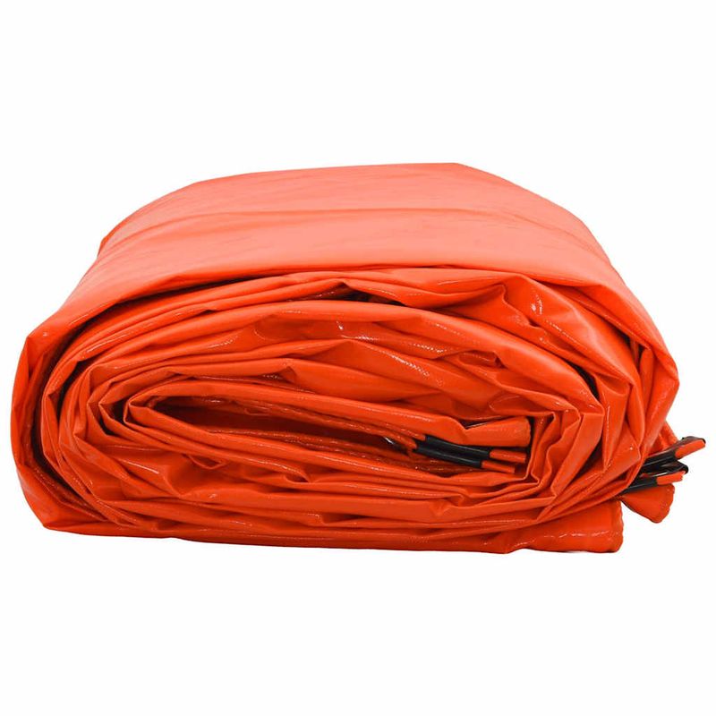 Casa si Gradina - Gradina si terasa - Umbrele si pavilioane - Pavilioane - Panza 650g / m² Portocaliu 4 x 8 m Panza cu acoperire PVC - Infinity.ro