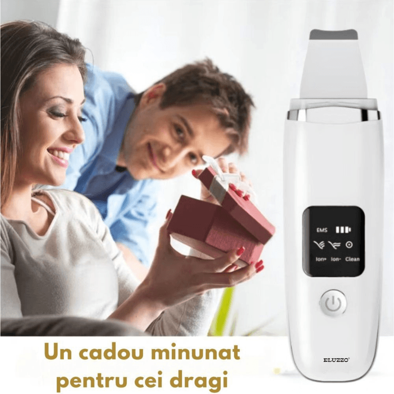 Ingrijire personala si Cosmetice - Aparate & accesorii ingrijire personala - Aparate cosmetice - Aparate intretinere si ingrijire corporala - Aparat de Curatare Faciala cu Ultrasunete ELUZZO®, Masaj, Scrubber pentru Ten, Indepartare Puncte Negre - Infinity.ro