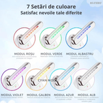 Ingrijire personala si Cosmetice - Aparate & accesorii ingrijire personala - Aparate cosmetice - Aparate intretinere si ingrijire corporala - Aparat Profesional Antirid si Intretinerea Tenului ELUZZO®, pentru Ingrijire Fata si Gat, 7 Terapii Diferite LED - Infinity.ro