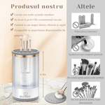 Ingrijire personala si Cosmetice - Aparate & accesorii ingrijire personala - Aparate cosmetice - Aparate intretinere si ingrijire corporala - Aparat Electric pentru Curatarea Pensulelor de Machiaj ELUZZO®, Curatare Ultrasonica, 3 in 1, 7000 RPM, Alimentare USB - Infinity.ro