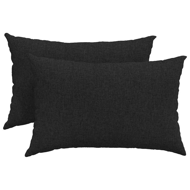 Casa si Gradina - Textile si covoare - Perne si pilote - Perne decorative - Perne pentru canapea 2 pcs Negru 40 x 60 cm - Infinity.ro