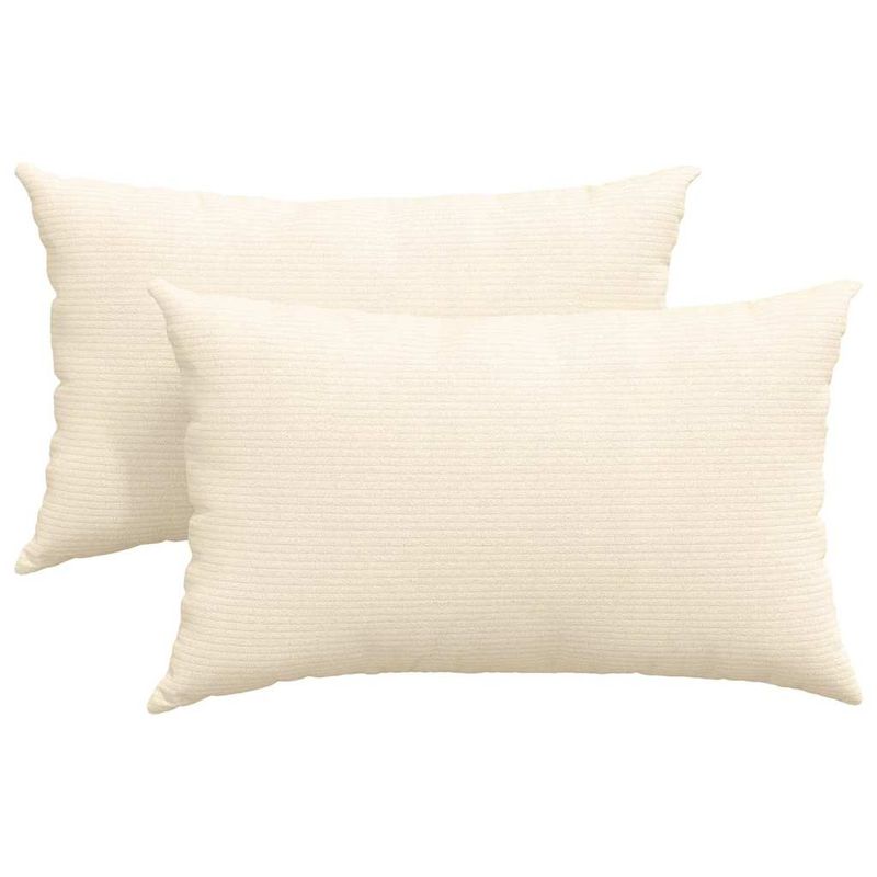 Casa si Gradina - Textile si covoare - Perne si pilote - Perne decorative - Perne pentru canapea 2 pcs Crem 50 x 30 cm - Infinity.ro