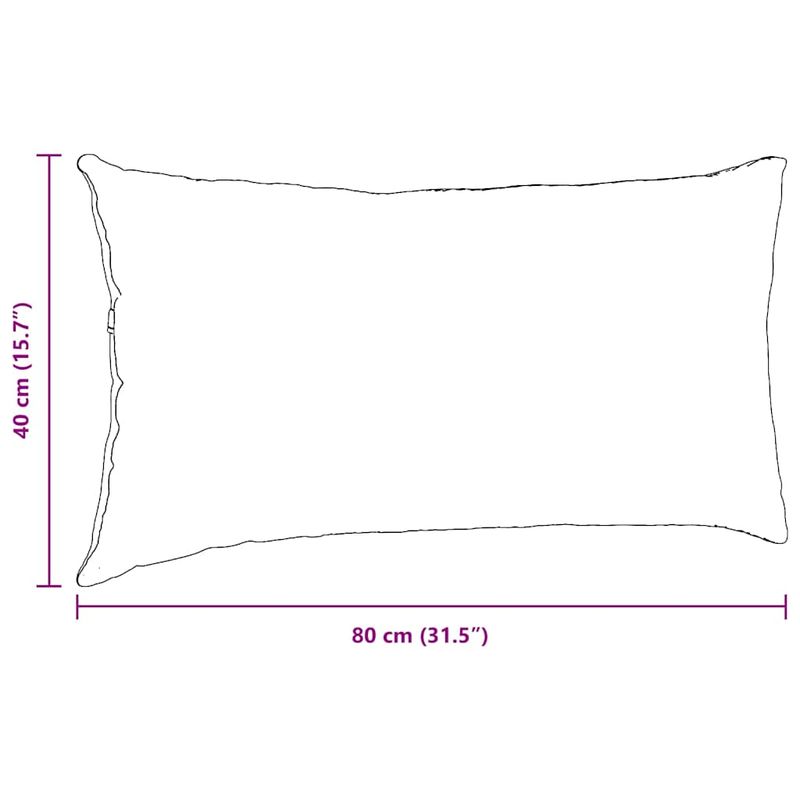 Casa si Gradina - Textile si covoare - Perne si pilote - Perne decorative - Perne pentru canapea 2 pcs Crem 80 x 40 cm - Infinity.ro