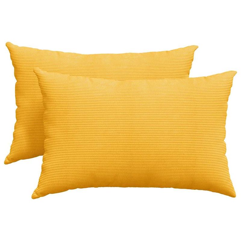 Casa si Gradina - Textile si covoare - Perne si pilote - Perne decorative - Perne pentru canapea 2 pcs Galben Deschis 60 x 40 cm - Infinity.ro