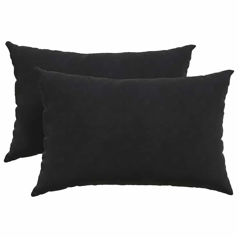Casa si Gradina - Textile si covoare - Perne si pilote - Perne decorative - Perne pentru canapea 2 pcs Negru 60 x 40 cm - Infinity.ro