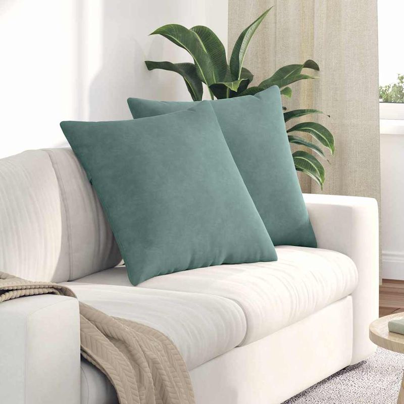 Casa si Gradina - Textile si covoare - Perne si pilote - Perne decorative - Perne pentru canapea 2 pcs Verde Marii 60 x 60 cm - Infinity.ro