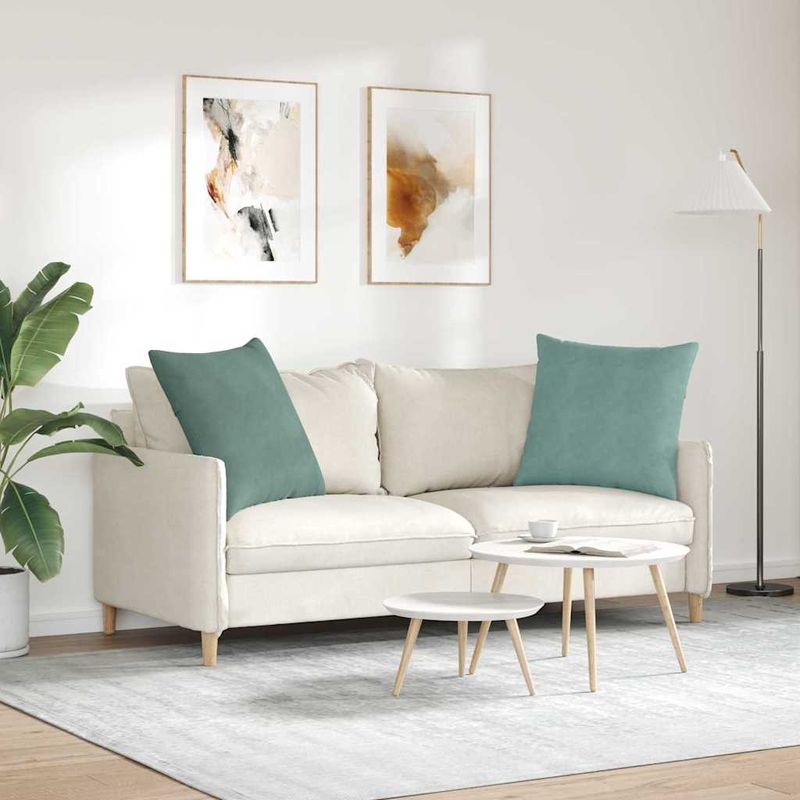Casa si Gradina - Textile si covoare - Perne si pilote - Perne decorative - Perne pentru canapea 2 pcs Verde Marii 60 x 60 cm - Infinity.ro