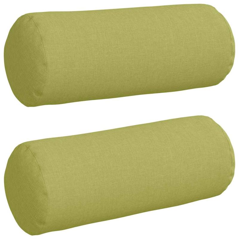 Casa si Gradina - Textile si covoare - Perne si pilote - Perne decorative - Perne Bolster 2 pcs Verde deschis Ø 15 x 40 cm tesatura - Infinity.ro