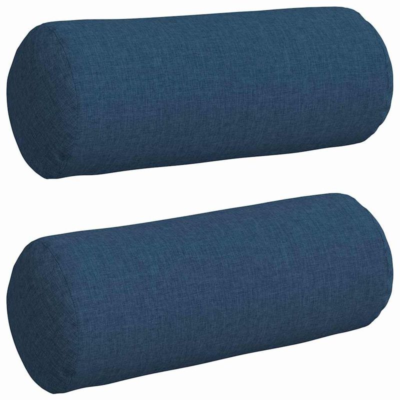 Casa si Gradina - Textile si covoare - Perne si pilote - Perne decorative - Perne Bolster 2 pcs albastru Ø 15 x 40 cm tesatura - Infinity.ro