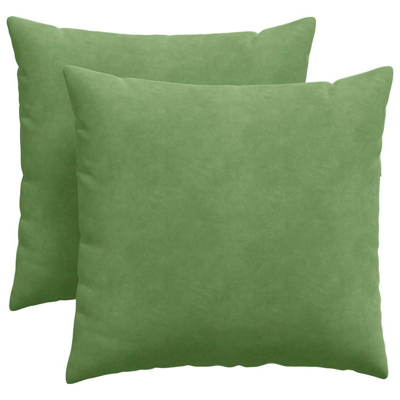 Casa si Gradina - Textile si covoare - Perne si pilote - Perne decorative - Perne pentru canapea 2 pcs Verde deschis 45 x 45 cm - Infinity.ro