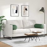 Casa si Gradina - Textile si covoare - Perne si pilote - Perne decorative - Perne Bolster 2 pcs Verde inchis Ø 25 x 70 cm - Infinity.ro